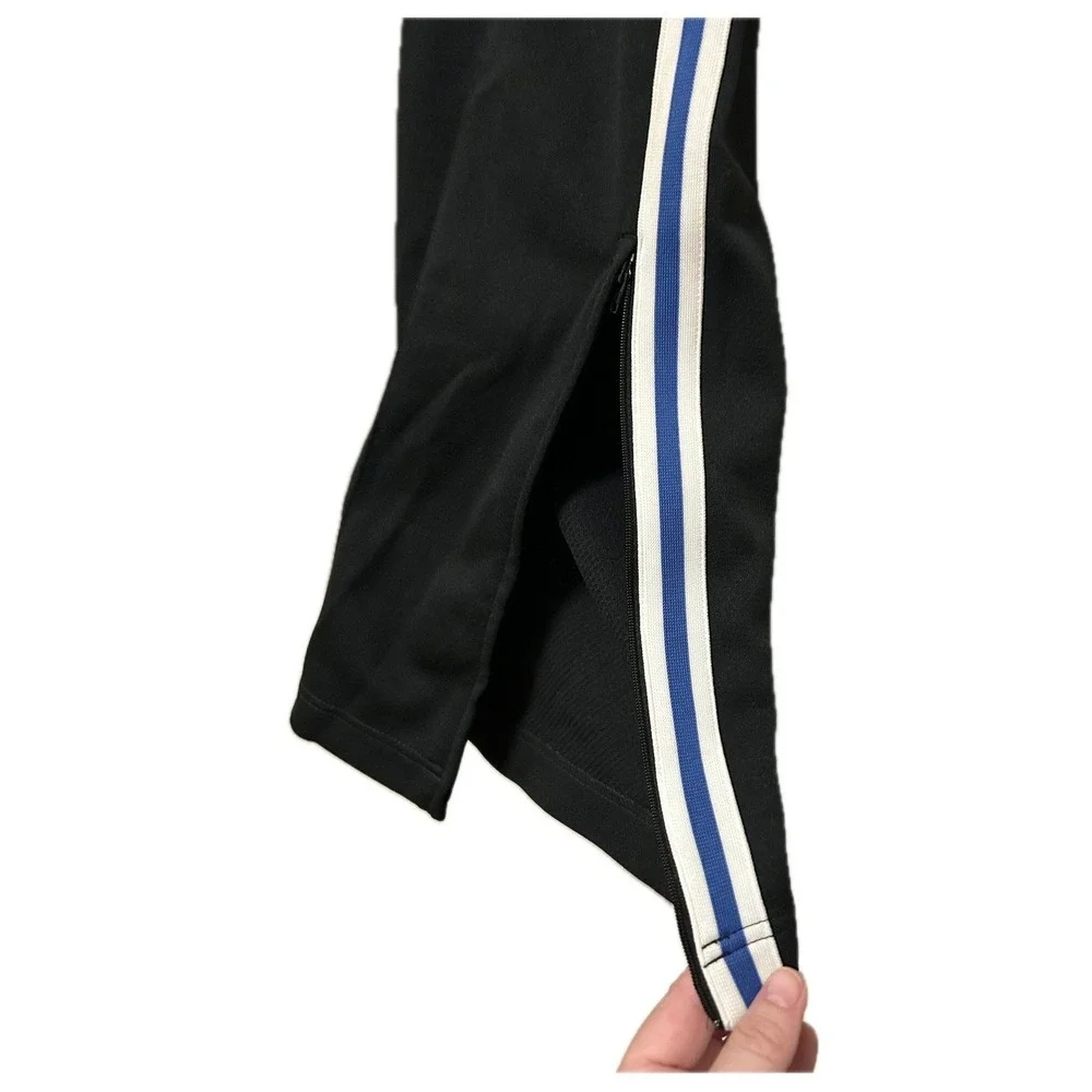 VTG Nike Basketball Zip Leg Track Pants. Black/Blue/White. Men's Size Medium.